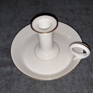 Lenox Candleholder with gold trim